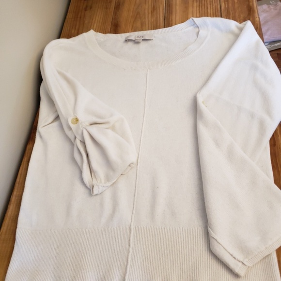 LOFT Sweaters - Ann Taylor Loft Cream Sweater X Small
